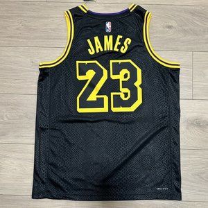Youth Lakers LeBron James   black mamba jersey  swingman